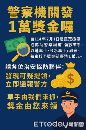▲警察局長甘炎民到東港警分局頒獎逮獲車手有功員警。（圖／記者陳崑福翻攝）