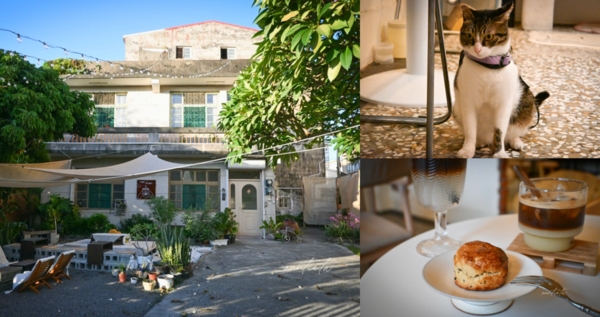 ▲▼鹿港老屋改建「大手咖啡」。（圖／部落客水晶提供）