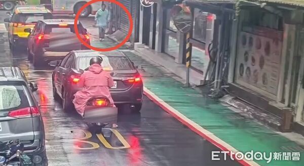 ▲警方事後找到持鋸子恐嚇妻子的莽夫楊男。（圖／記者張君豪翻攝）