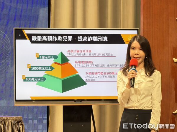 ▲▼法務部檢察司副司長簡美慧出席行政院會記者會。（圖／記者陳家祥攝）