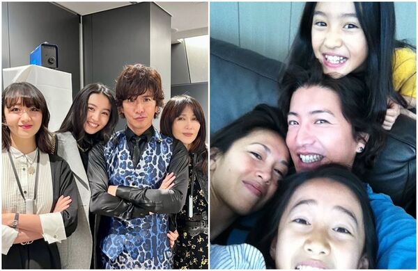 木村拓哉的女兒分享一家四口合照,慶祝53歲生日。(翻攝koki IG/cocomi_553_official IG)