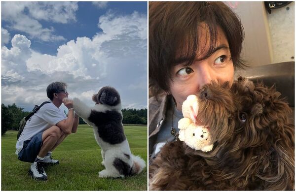 木村陪毛小孩玩樂。(翻攝koki IG)