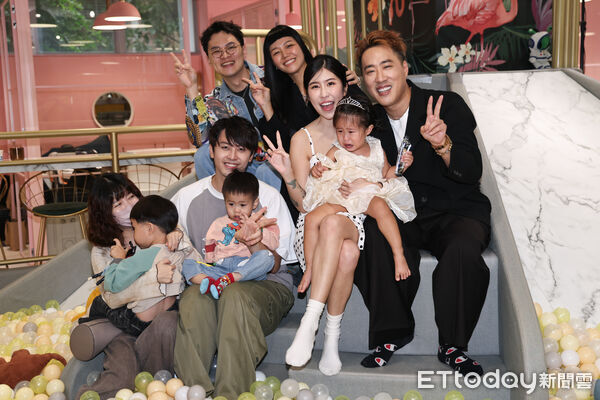 ▲▼ 余祥銓,柔柔《小元寶2歲生日快樂慶生派對》-合照。（圖／記者黃克翔攝）