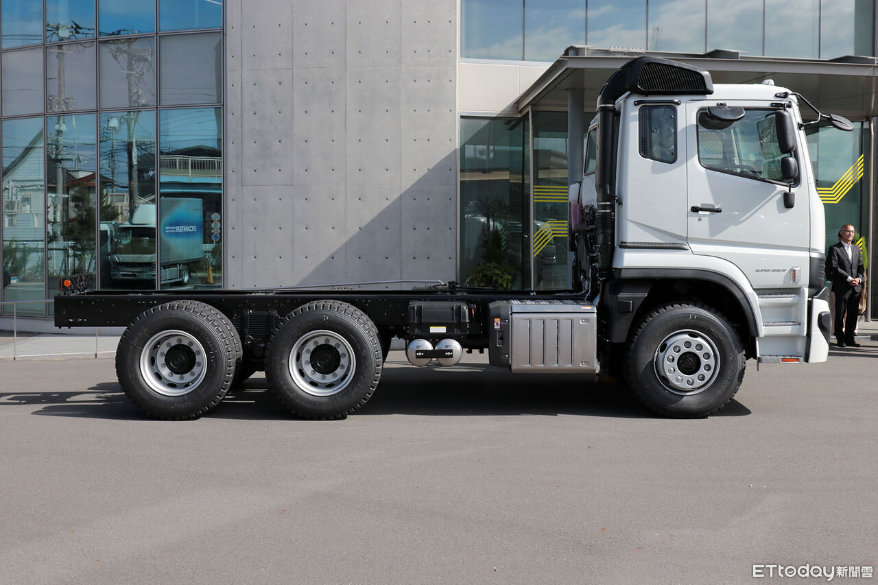 ▲FUSO「台灣將引進全新重型卡車」日本開箱！空力設計外型更流暢。（圖／記者張慶輝攝）