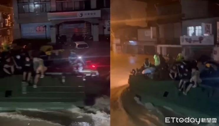 ▲宜蘭暴雨遭軍用車輾壞的車款為Volvo V60、Mazda 5。（圖／記者游芳男攝，以下同）