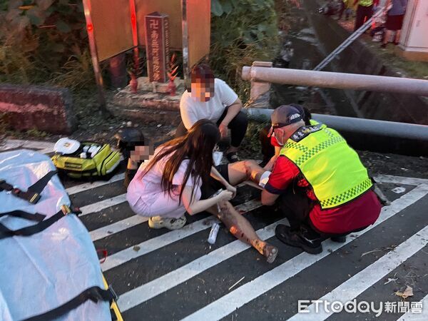 ▲內埔鄉交通事故。（圖／民眾提供）