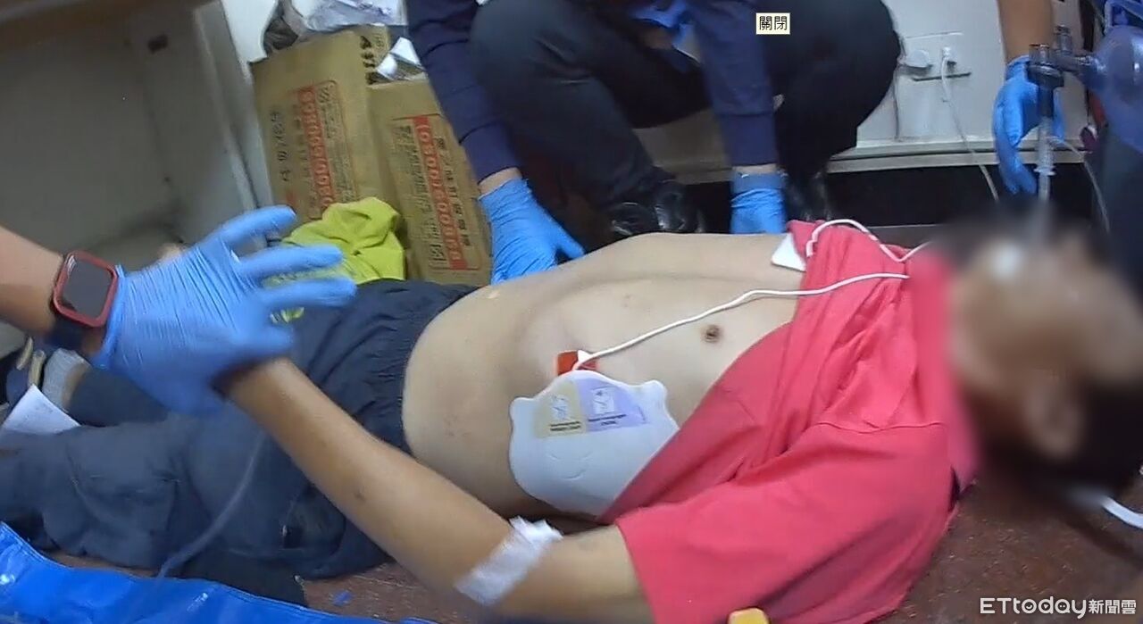 放假仍衝現場! 南消仁德救護隊急救心肌梗塞男成功恢復心跳