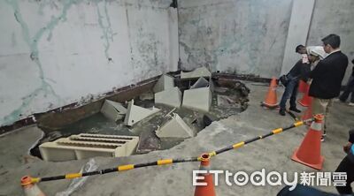 基隆工地害鄰宅出現「大天坑」 市府急令停工、上百戶待安全鑑定