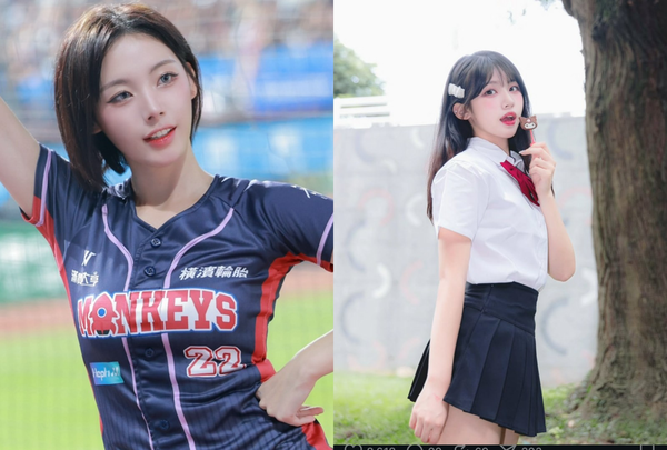 ▲若潼和孟潔。（圖／樂天桃猿）