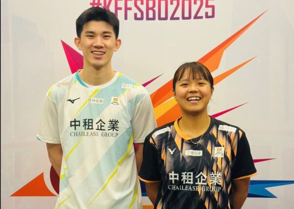 ▲葉宏蔚、詹又蓁在熊本大師賽挺進混雙最終4強。（圖／取自中租羽球隊Facebook）