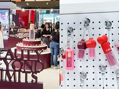 韓妝Laka首個快閃店就擠爆！年輕女孩瘋滿額拿唇釉吊飾