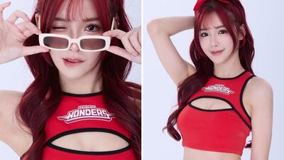 43萬啦啦隊「胸上挖空」公開新制服!中空全被拍 熱褲短到直逼腿根