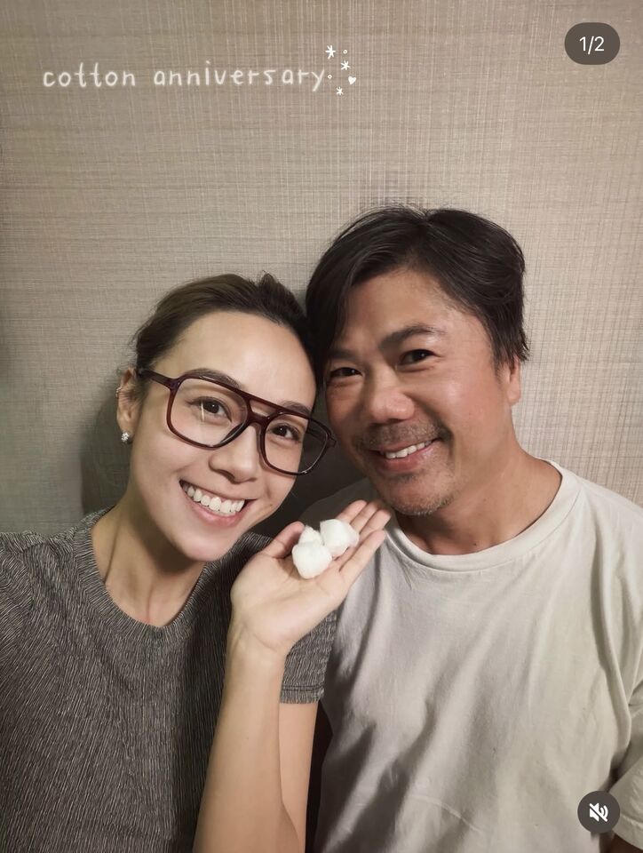 ▲▼泥鯭和老婆黃心穎。（圖／翻攝黃心穎IG）