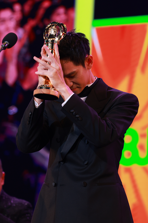 ▲▼Andy奪走鐘獎獎 。（圖／走鐘獎提供）