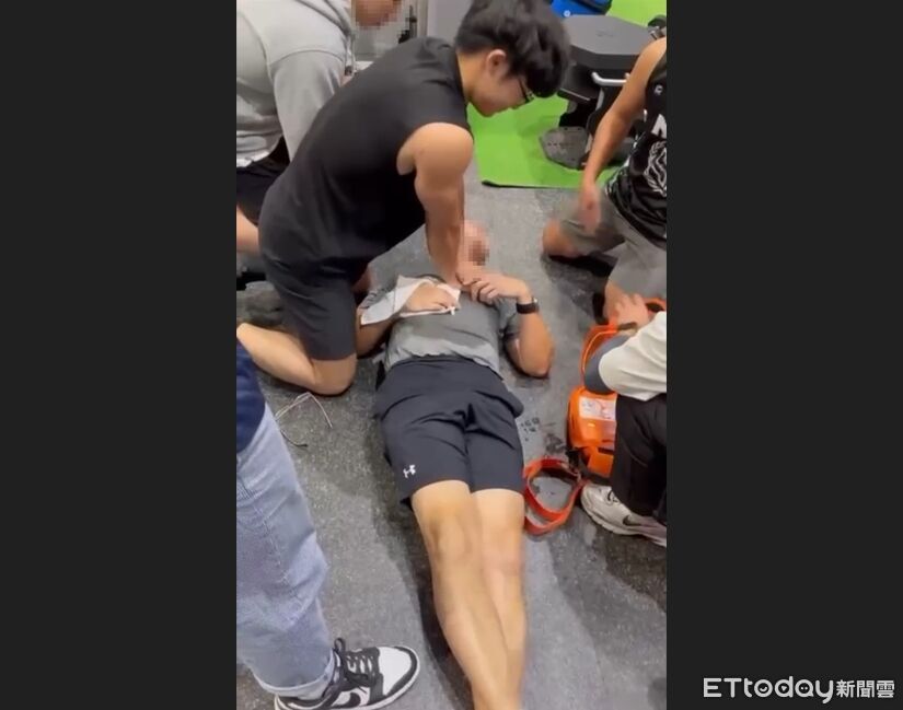 男運動突倒地無呼吸心跳!消防猛男幫CPR 神奇清醒起身尋妻