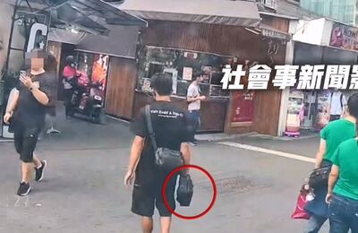 一中街廢油回收車才停妥 黑衣男淡定開門偷走斜背包...8萬飛了