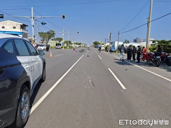 ▲▼台南善化台1線車禍。（圖／民眾提供）