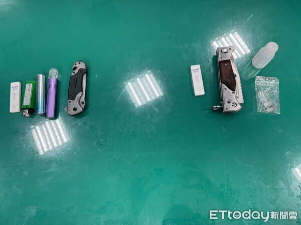 ▲內湖警方16日下午圍捕持有喪屍煙彈並逃逸拒檢的陳林兩名男子 。（圖／記者張君豪翻攝）