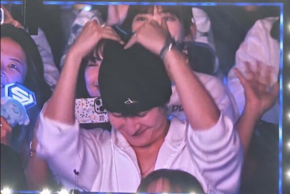 ▲▼SJ-M周覓當時低調現身大巨蛋，他其實沒想到會被成員點名。（圖／讀者提供）