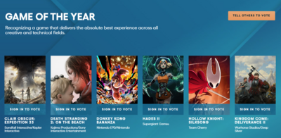 TGA2025完整入圍名單!GOTY神仙打架、《光與影》風光12項入圍