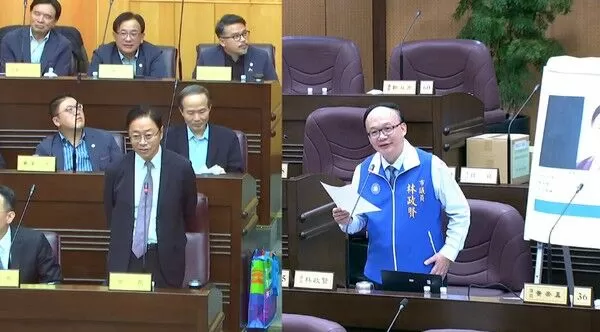 ▲桃園市長選戰林佳龍出馬，張善政引名言秀自信