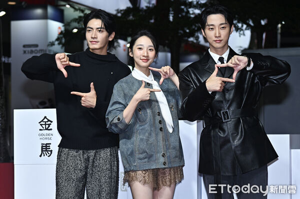 ▲▼宋柏緯(左起)、李沐、振永出席《那張照片裡的我們》金馬活動。（圖／記者李毓康攝）