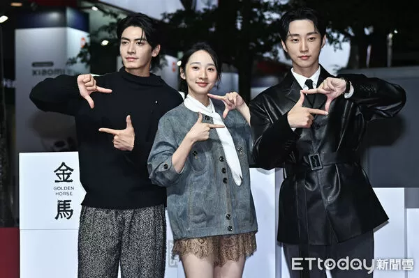 ▲▼宋柏緯(左起)、李沐、振永出席《那張照片裡的我們》金馬活動。（圖／記者李毓康攝）