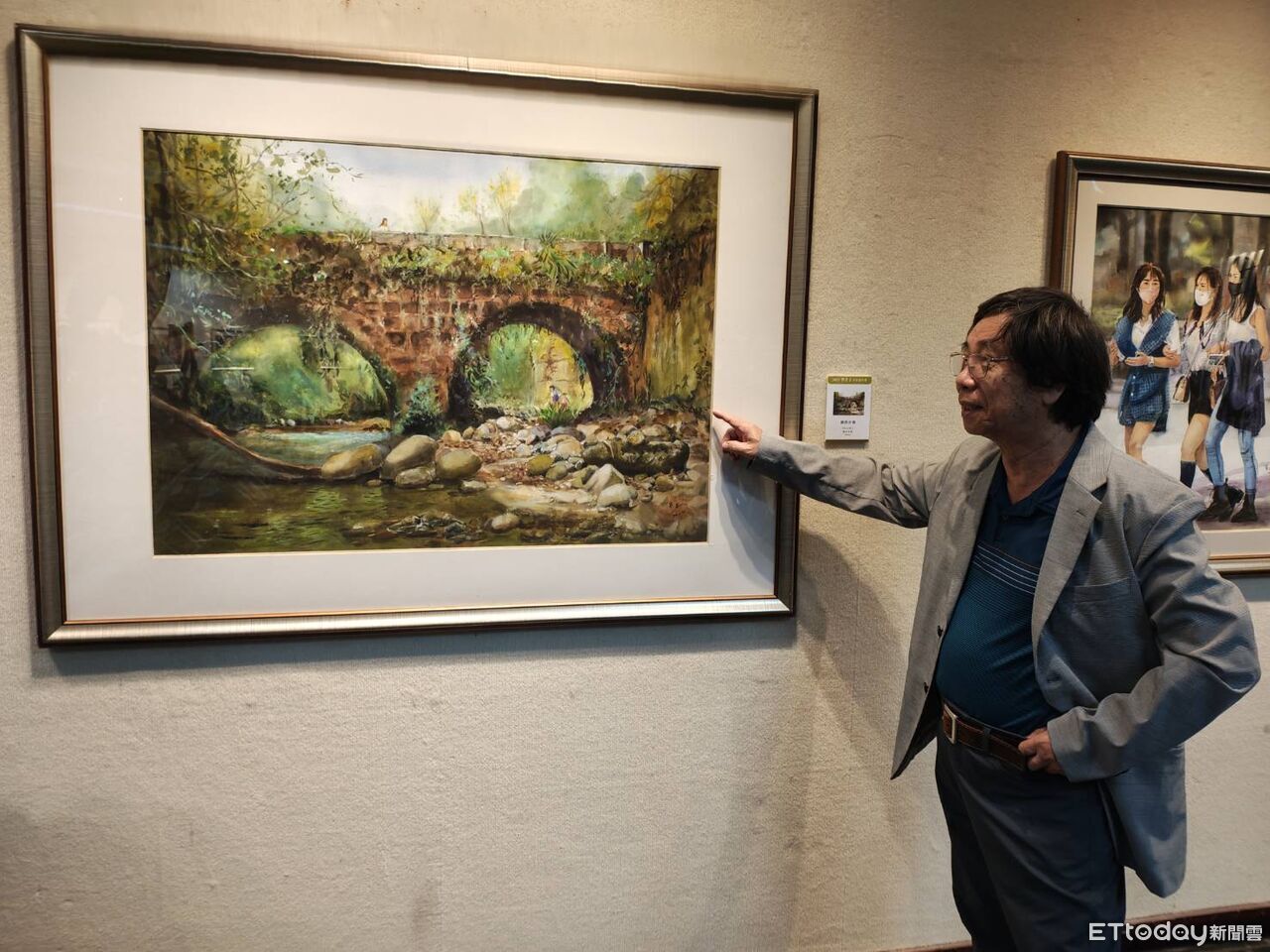 洪啟元盛讚郭宗正「妙筆生花」　山海林木到芭蕾舞者都寫形寫神