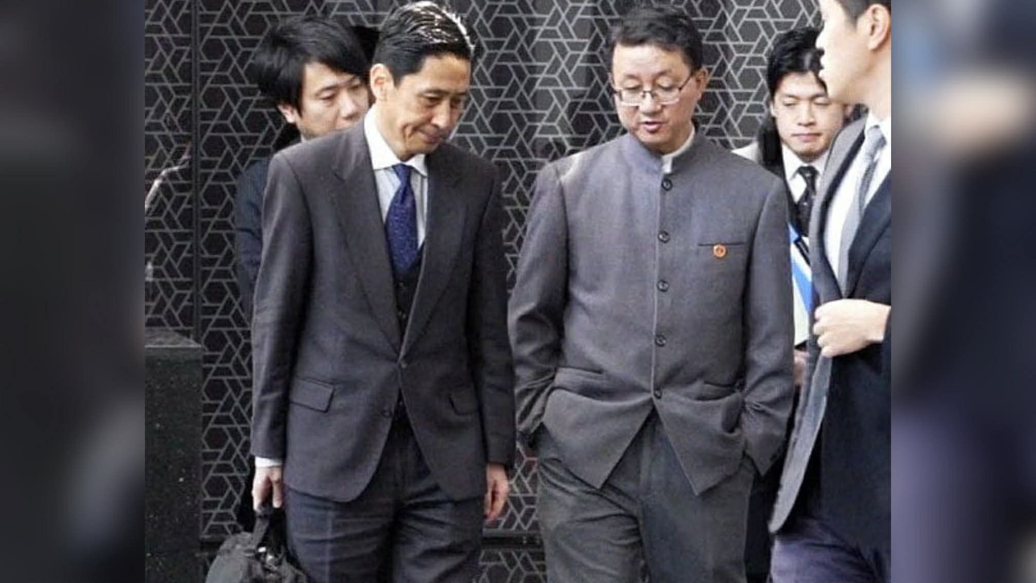 ▲日本外務省亞洲大洋洲局局長金井正彰(左)、中國外交部亞洲司司長劉勁松(右)18日會談未見實質成果。(圖/路透)