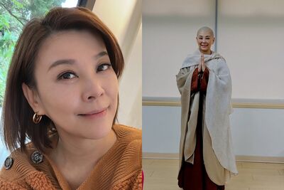 方馨剃光頭被疑造假！　「髮際邊緣有皺摺」本尊無奈揭真相