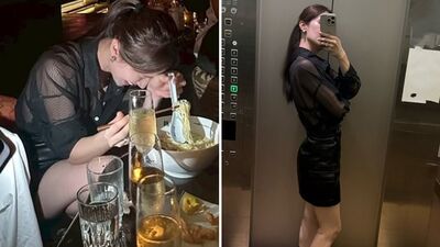 小薰上夜店「整件衣服透視」穿超辣！黑bra被看光  0偽裝解放短裙