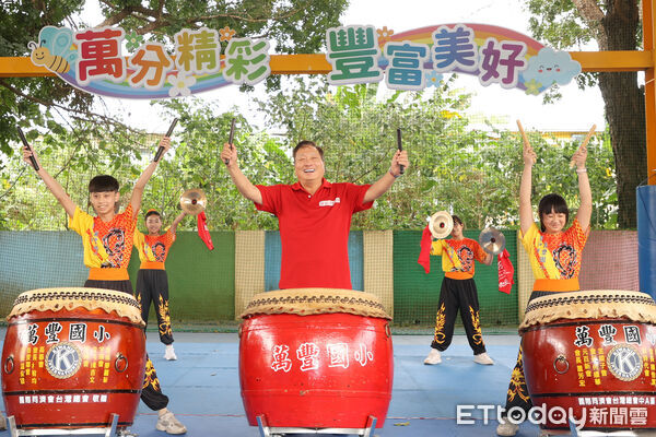 ▲▼ 東森慈善基金會送愛到台中萬豐國小,王令麟  。（圖／記者徐文彬攝）