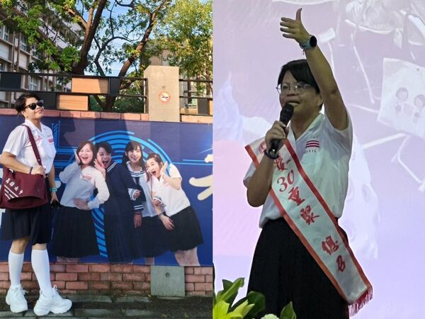 ▲雄女校友也是鼓山高中校長廖俞雲認為制服是精神象徵            。（圖／記者吳奕靖翻攝）