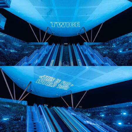 ▲▼高雄應援TWICE點燈。（圖／翻攝自高雄市長陳其邁臉書專頁）