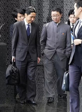 ▲日本外務省亞洲大洋洲局局長金井正彰（左）、中國外交部亞洲司司長劉勁松（右）18日會談未見實質成果。（圖／路透）