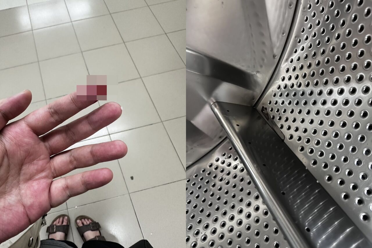 自助洗衣機驚見刀片！三重女被割傷濺血怒：衣服全毀、求助無門