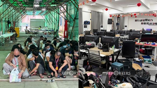 ▲▼又突襲詐騙園區！緬甸政府軍「逮捕300多人」　就在KK園區附近。（圖／翻攝X）