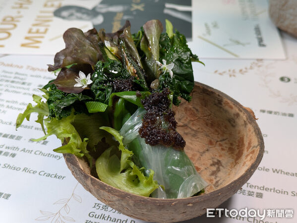 ▲夏花餐室攜手印度新銳女主廚　螞蟻入菜挑戰客人味蕾。（圖／記者黃士原攝）