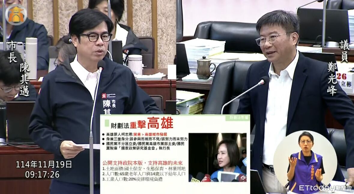 財劃法修惡！陳其邁點名柯志恩「重傷高雄」：建設都化為烏有