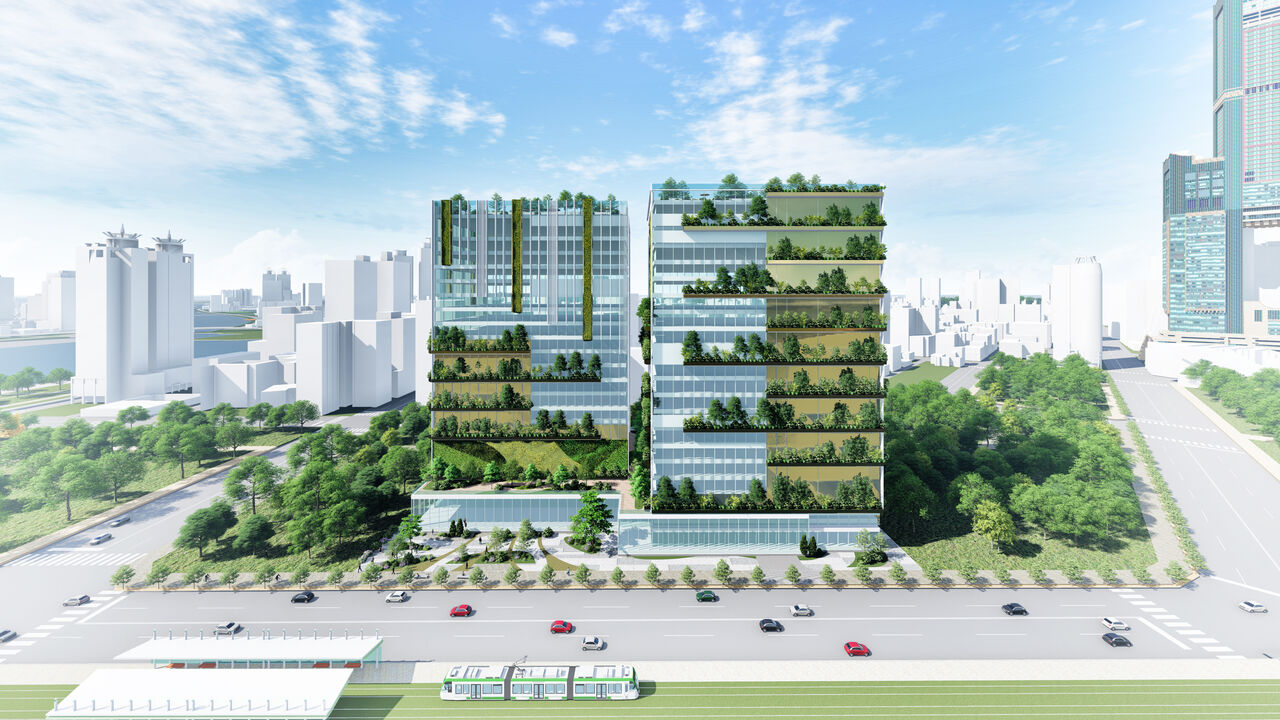 港務公司高雄新亞灣1.16公頃雙子星大樓招商 總投資金額約87億元