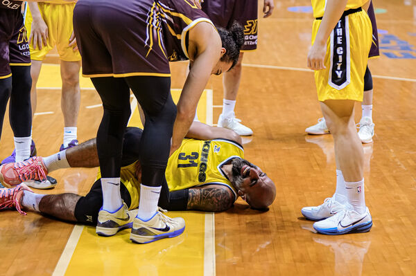 ▲新北國王桑尼、奧帝、李愷諺，昌原LG獵隼馬雷。（圖／EASL東超提供）