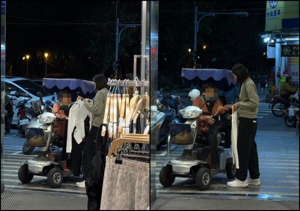 ▲▼阿嬤行動不便只能在店外看...... NET店員「1舉動」暖爆數百萬人。（圖／翻攝自Threads）