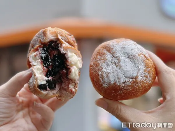 ▲▼拉亞漢堡推出全新現炸爆漿「生甜甜圈」。（圖／記者蕭筠攝）