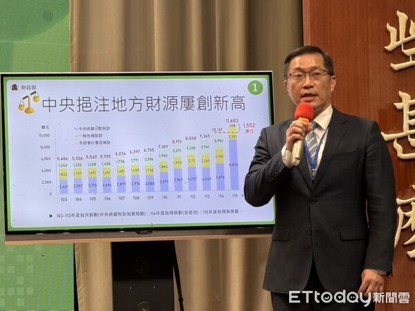 ▲▼財政部國庫署長陳柏誠出席「院版《財政收支劃分法》修正草案說明記者會」。（圖／記者陳家祥攝）