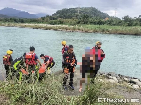 ▲青潭堰下游一名男子晨泳受困，獲救表示水流太強游不回。（圖／記者陸運陞翻攝）