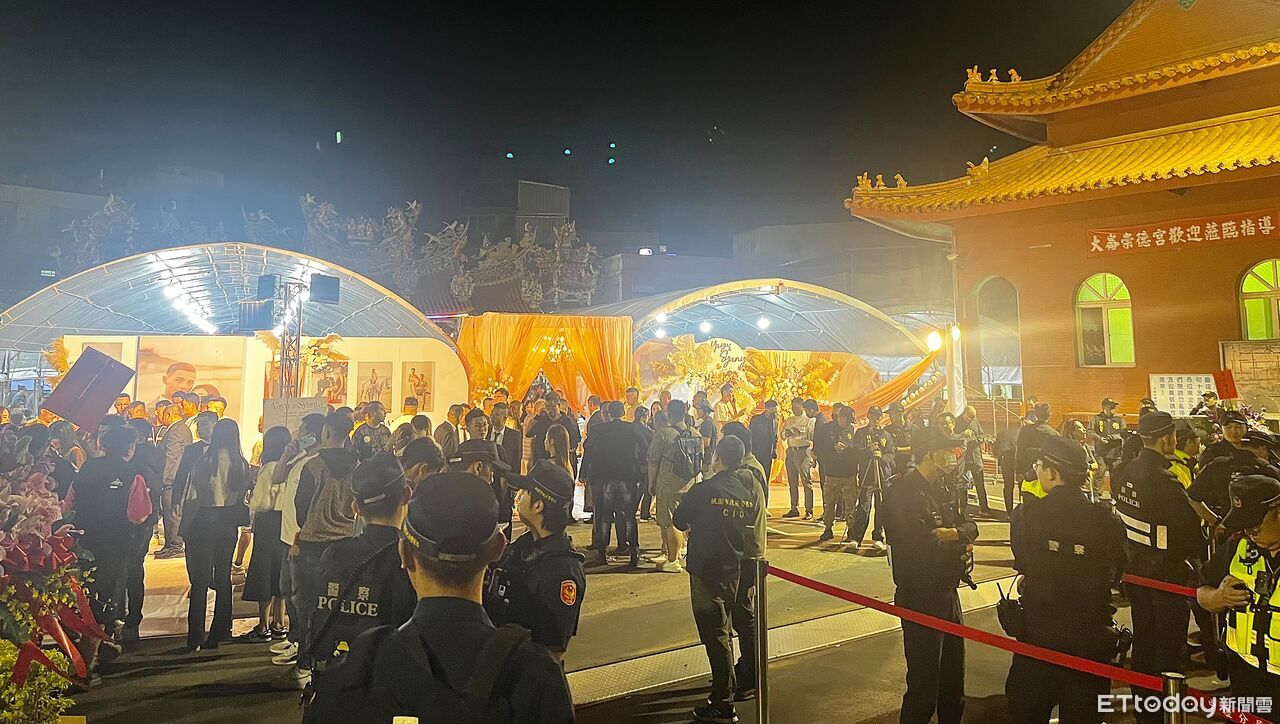 天道盟正義會大哥嫁女兒!政商黑白逾千人同賀 百警荷槍現場警戒
