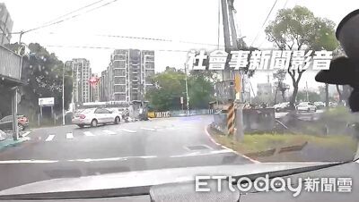 土城警遭撞飛慘摔！處理完事故返所...路口遭迴轉車擊落