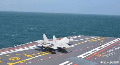 為殲-35遠程干擾支援　殲-15DT彈滑兼容首秀福建艦甲板