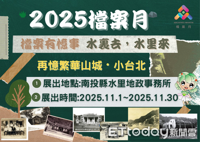 2025檔案月到　水里地政所推特展重溫小台北繁華回憶