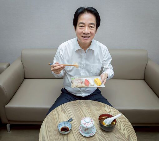 ▲▼總統賴清德的午餐，力挺日本水產。（圖／賴清德臉書）